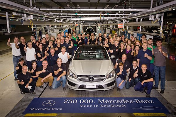 Termelési jubileum a Mercedes-Benz kecskeméti gyárában